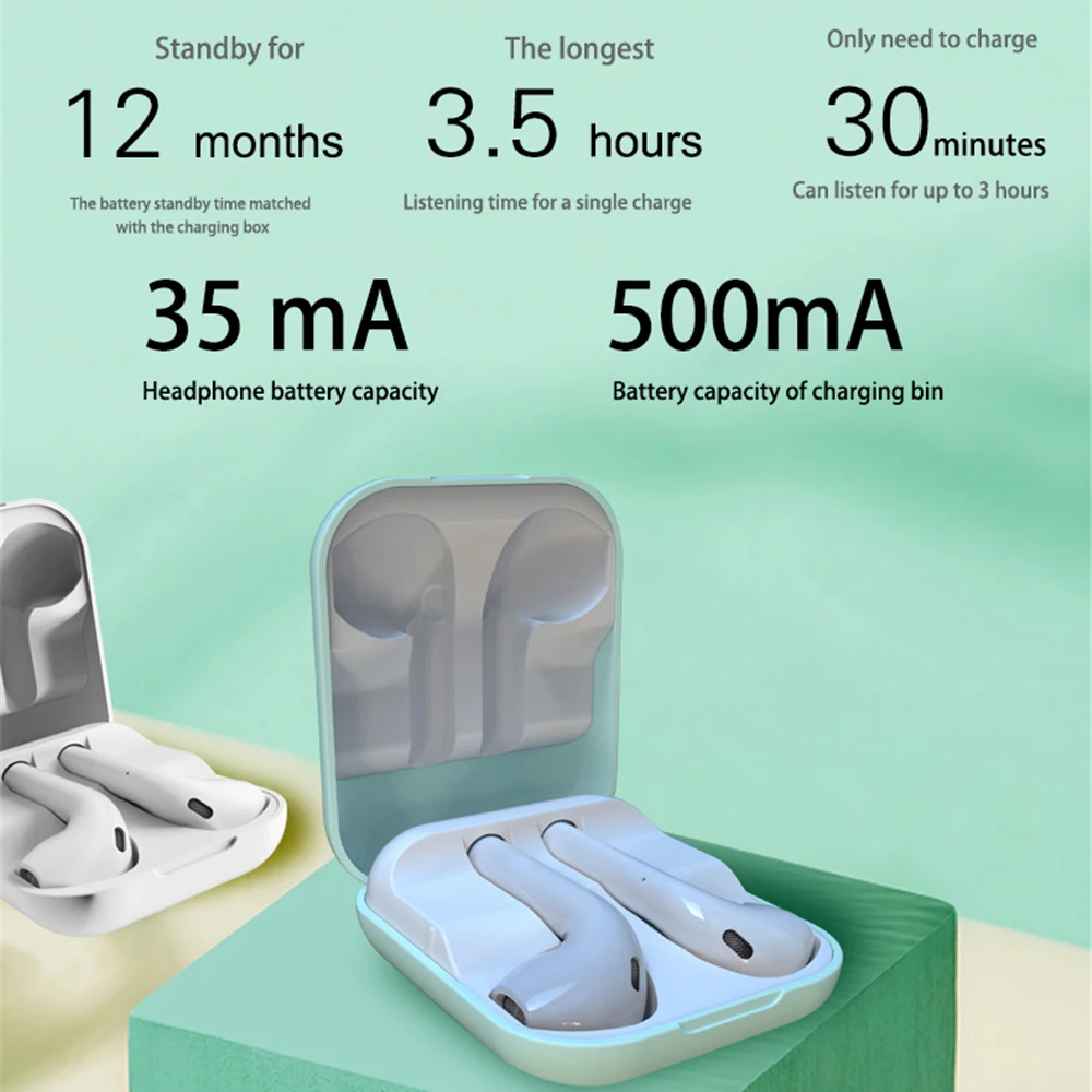 

R300 TWS Bluetooth Earphones True Wireless Smart Touch Stereo Bluetooth Headset Noise Reduction Sport Earbud 300mAh