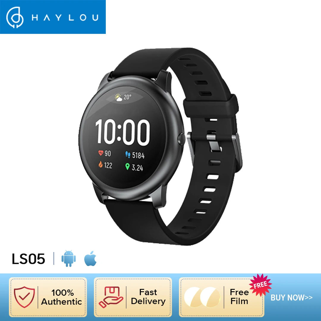 Haylou Solar LS05 Смарт-часы спортивные металлические монитор сердечного ритма во время