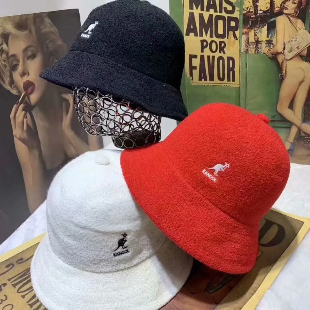 Модная вышитая фирменная шляпа Kangol Kangaroo купольная женская панама выбор