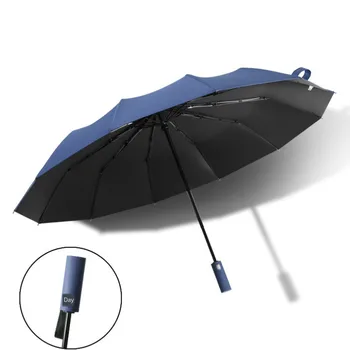 

Business Umbrellas Rain Women Man Full-Automatic Big Parasol Black Coating 12K Man Folding Umbrella Male Big Paraguas Plegable