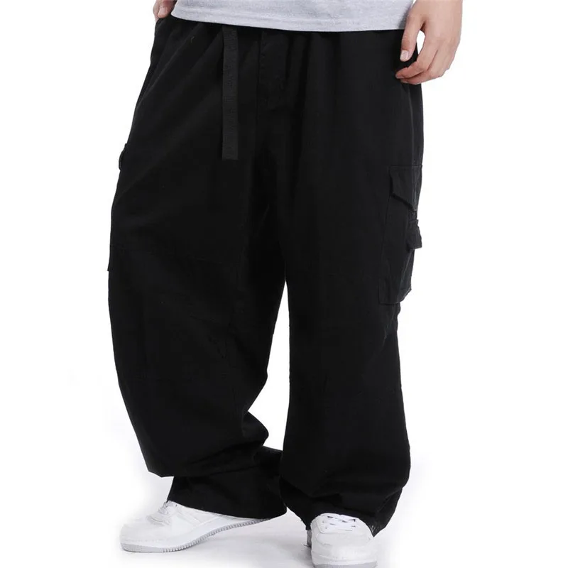 Осень Весна Плюс Размер Брюки Мужские 5XL 6XL 7XL 8XL талия 130 см хлопок мужские брюки карго