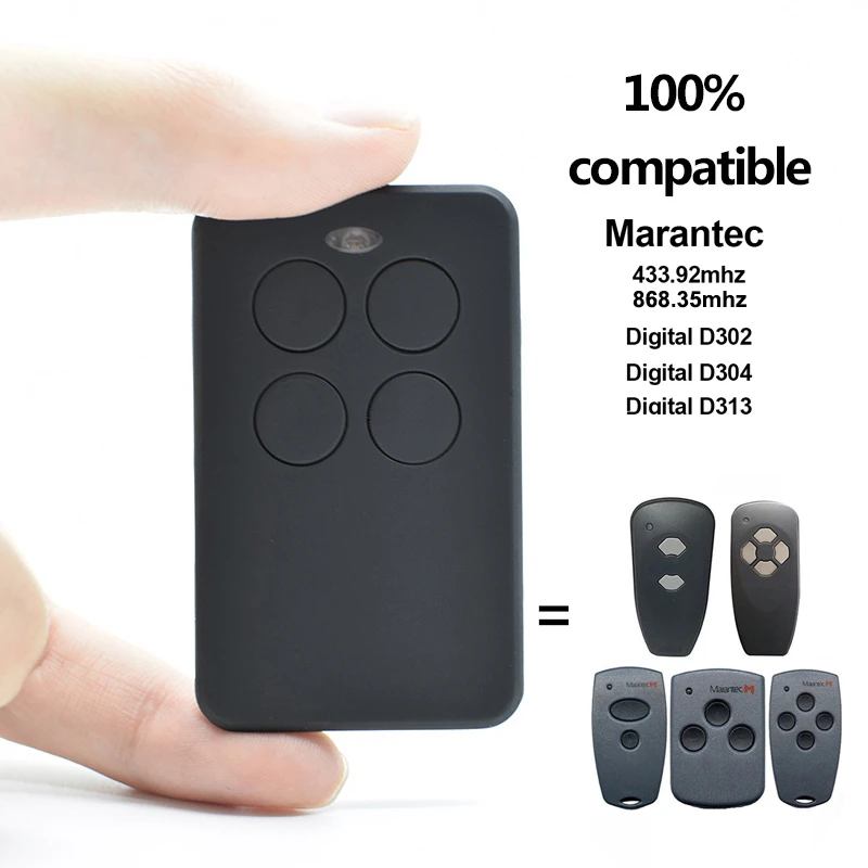 Marantec 868 433 Mhz Garage Gate Door Opener Marantec Garage Door Remote Copy Marantec Digital D382 D384 D302 D304 D313 Door Remote Control Aliexpress