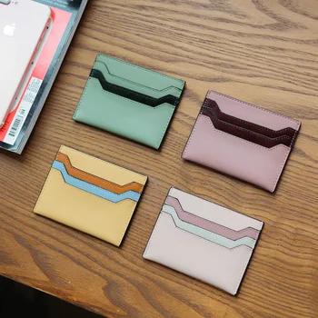 

Fashion Brand Business Card Holder Designer Women ID/Credit Card Holder Card Wallet cowskin Function Card Case Girls Gifts