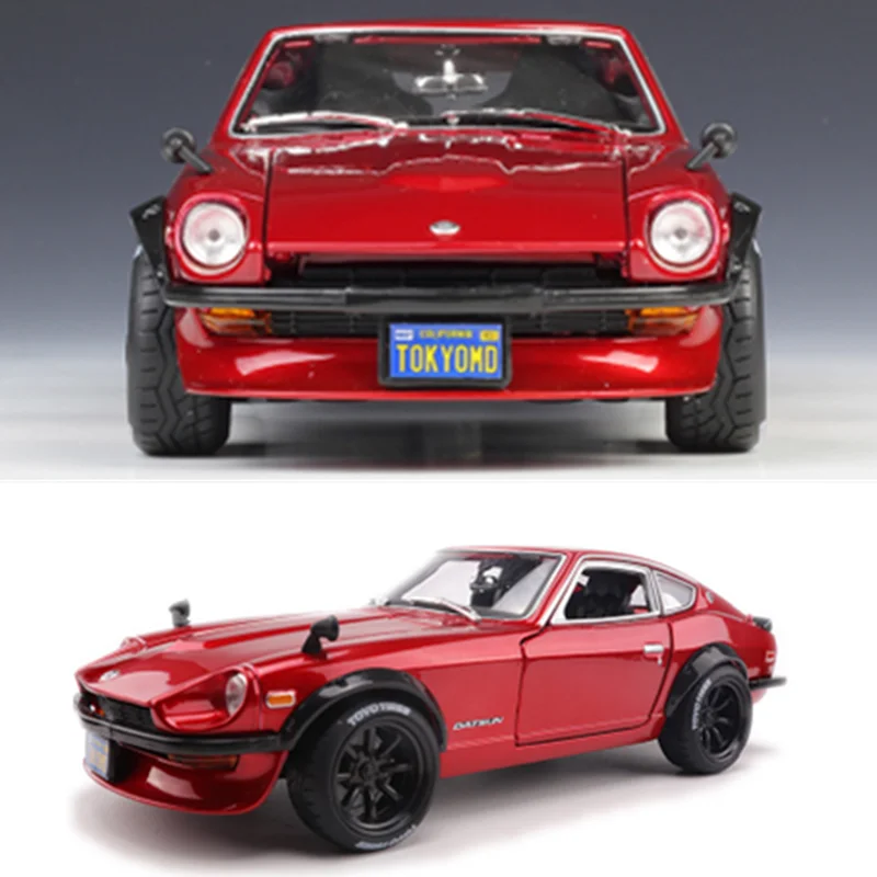 Коллекция 1:18 Масштаб 29 см 1971 240Z супер спортивная модель автомобиля литой под давлением Сплав Классический дисплей спортивного автомобиля для детей и взрослых
