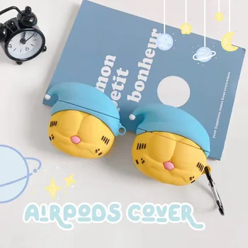 

Earphone Case For Airpods Pro Case Silicone Soft Garfield Anime Soft Headphone Case for Apple AirPods 2 Earpods Protective Cover