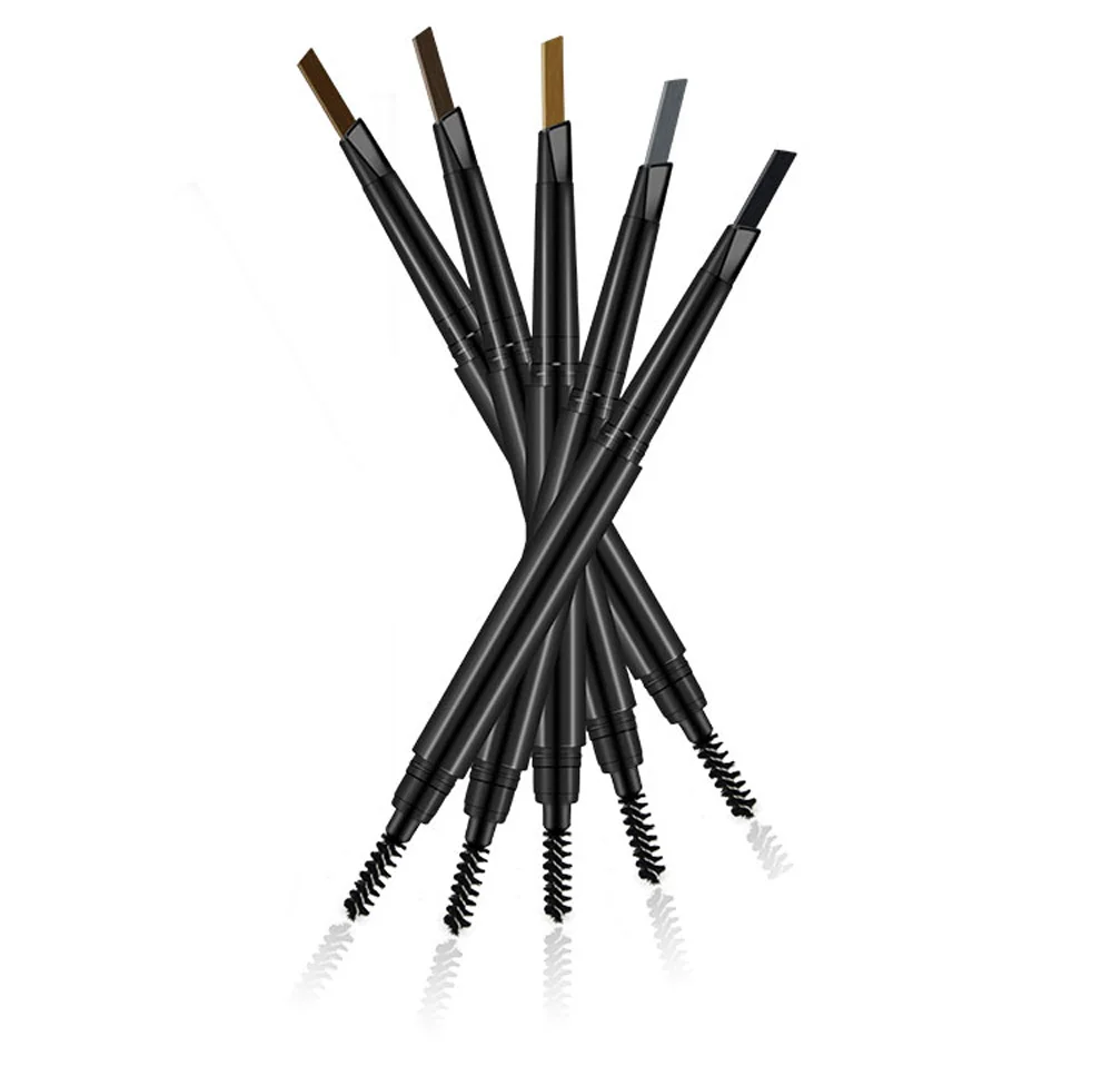 oem 5 colors waterproof eyebrow pen private label double head long lasting eyebrow pencil custom logo low moq