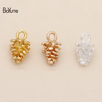 

BoYuTe (100 Pieces/Lot) 12*7MM Metal Alloy Pine Cone Charms DIY Jewelry Accessories Hair Accessories Hand Made Materials