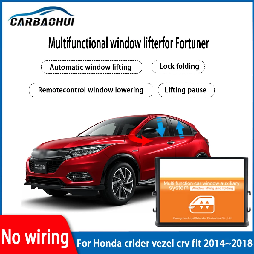 

Car accessories suit of window up and down folding rear mirror and speed lock and sunroof close For Honda crider vezel crv fit