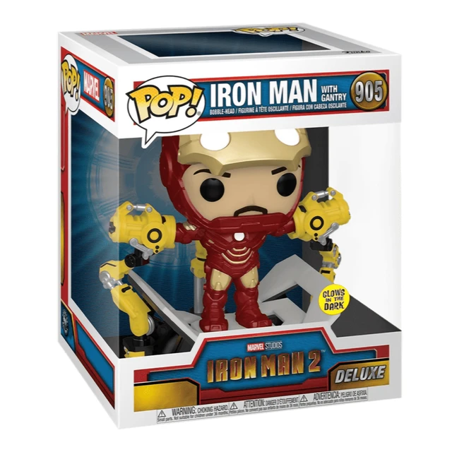 Figura Funko Pop! Deluxe bobble Marvel Iron Man 2 Iron Man Mark IV con  cavalletto (MT) (