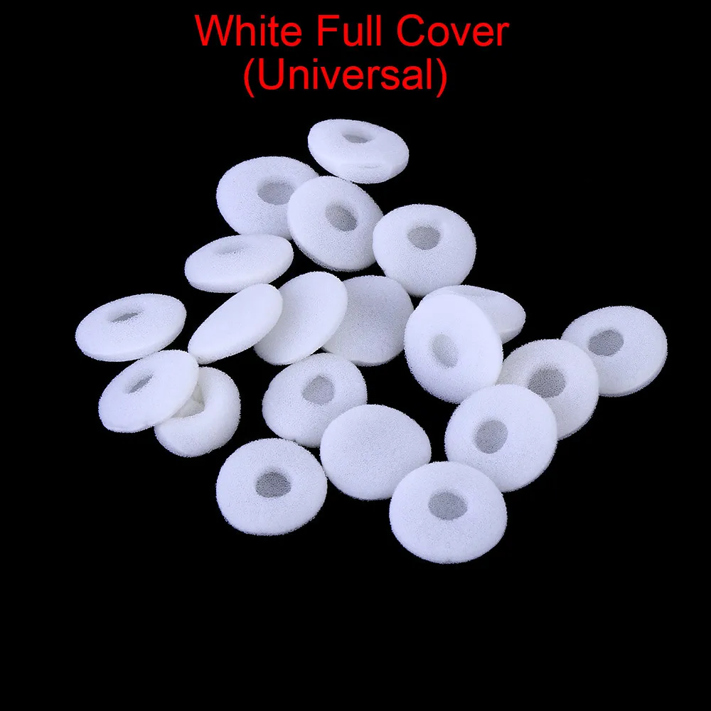 White Full Cover Модные наушники, мягкие Сменные наушники, пенное покрытие, противоскользящая губка, защитный чехол для наушников, гарнитура наушники - Цвет: White Full Cover