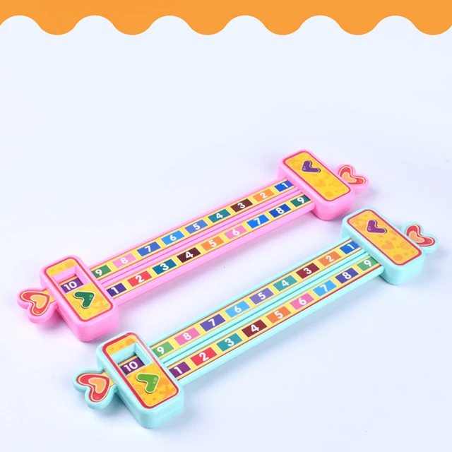 Kids Preschool Math Learning Toys Mathematics Montessori Teaching Addition Ruler Toy Games for Children Student 4