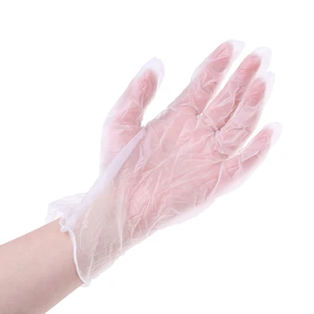 

50pcs Useful Disposable Transparent Gloves Restaurant Home Medical Catering Hygiene Hair Dye Gloves New Arrival