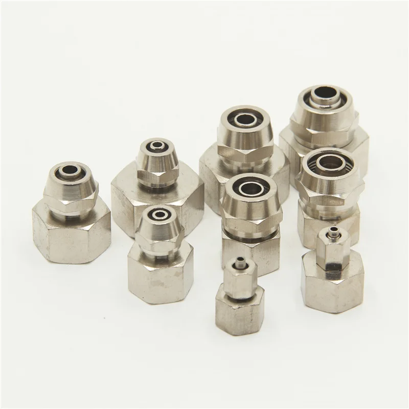 PCF Coper 1/8" 1/4" 3/8" 1/2" BSP Female Pneumatic Fittings Push In
