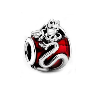 

Free Shipping Authentic 925 Sterling Silver Mulan Mushu Charm Fit Original Pandora Bracelet For Women DIY Jewelry Bead