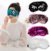 Sequin Eye Mask Shining Sleeping Mask Eye Mermaid Shade Cover Blindfold Eyeshade Vacation Airplane Travel Adult Birthday Gift 1