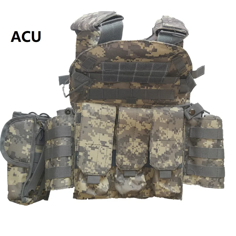 Men Military Tactical Vest Paintball Camouflage Molle Hunting Vest Assault Shooting Airsoft Vests Outdoor Clothes Accessories