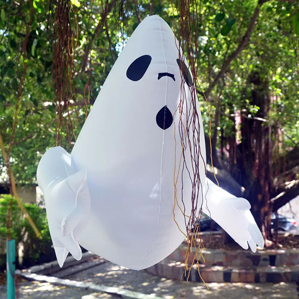 6 стилей Хэллоуин надувной паук летучая мышь Скелет тыквы воздушные шарики Висячие баллоны для вечерние сад - Цвет: Ghost