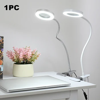 

Desk Clip-on Eye Protection For Make Up Home USB LED Lamp Portable Easy Install Bedside Work Lights Office Flexible Gooseneck