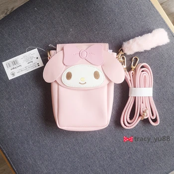 

LISM 1PCS Melody Pom Purin Anime Shoulder Bag Handbags Cartoon Phone Bags Coins Purse Card Kid Gifts