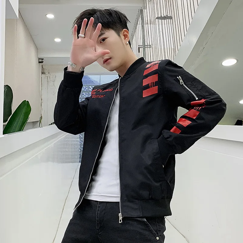 

2020 Autumn And Winter New Style Fashion Man Casual Baseball Collar Coat Teenager Trend Men's Short Mixed Colors Jacket Men's