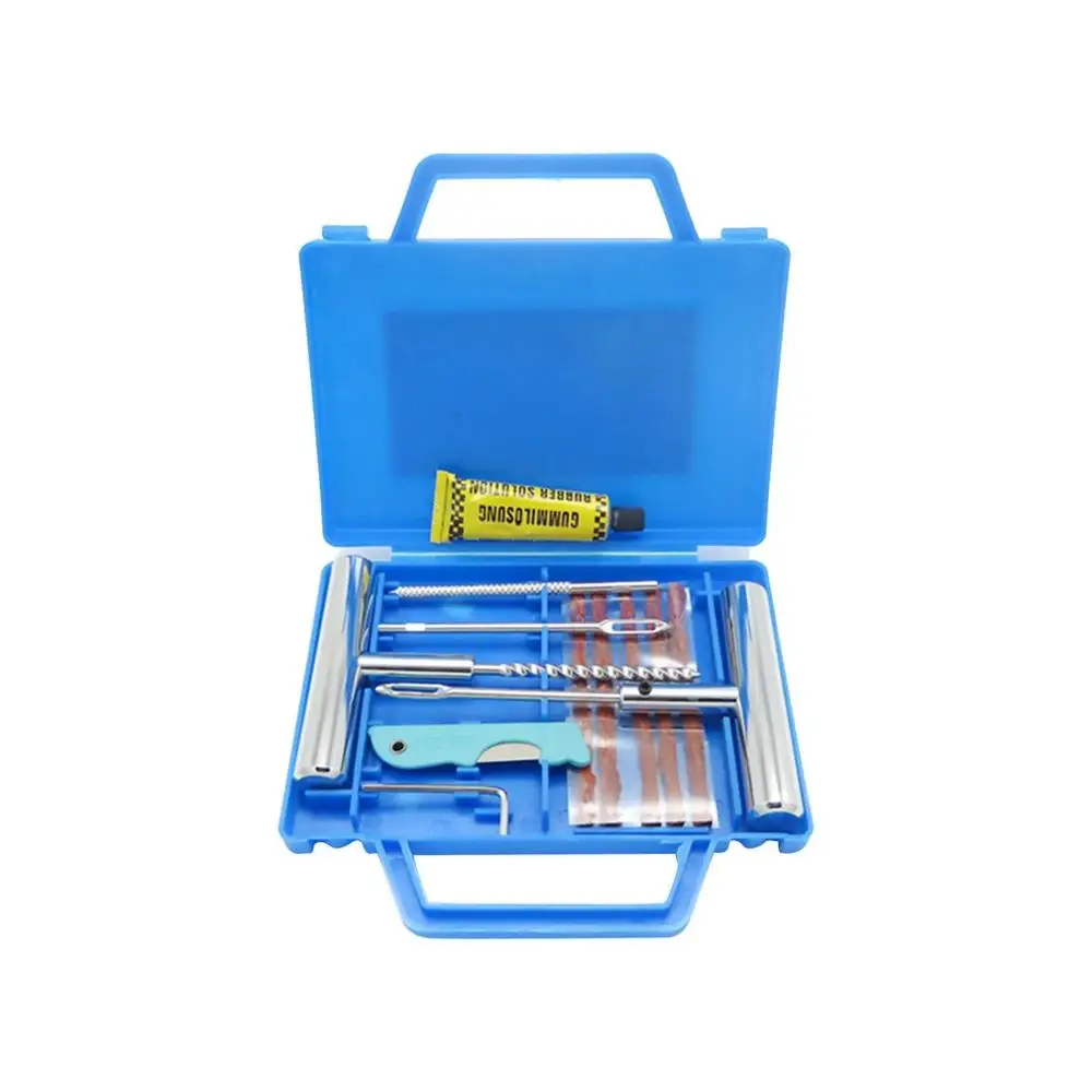 Heavy Duty Tubeless Tire Puncture Repair Tool Set T-Handle Tyre Plug Kit for Car Truck Motorcycle Bike Jeep Heavy Duty Tubeless Tire Puncture Repair Tool Set T-Handle Tyre Plug Kit for Car Truck Motorcycle Bike Jeep
