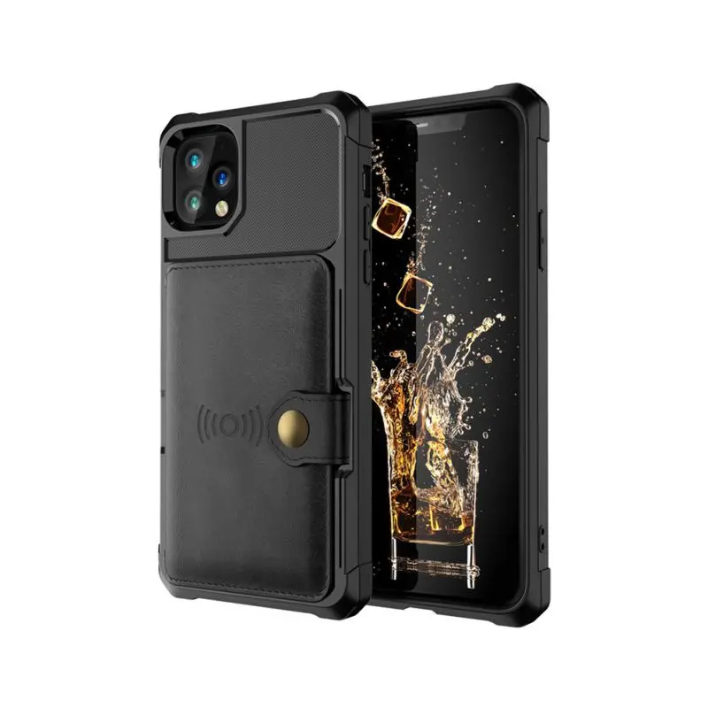 Новейший подходящий для IPhone 11/11 Pro/11 Pro Max защитный чехол для телефона с защитой от падения Чехол с отделением для карт держатель для телефона - Цвет: 11 pro