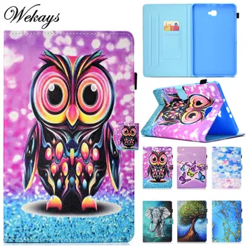 

Wekays For Samsung Tab A6 10.1 T580 Cartoon Leather Case For Samsung Galaxy Tab A6 A 6 2016 10.1 T585 T580 SM-T585 Cover Cases