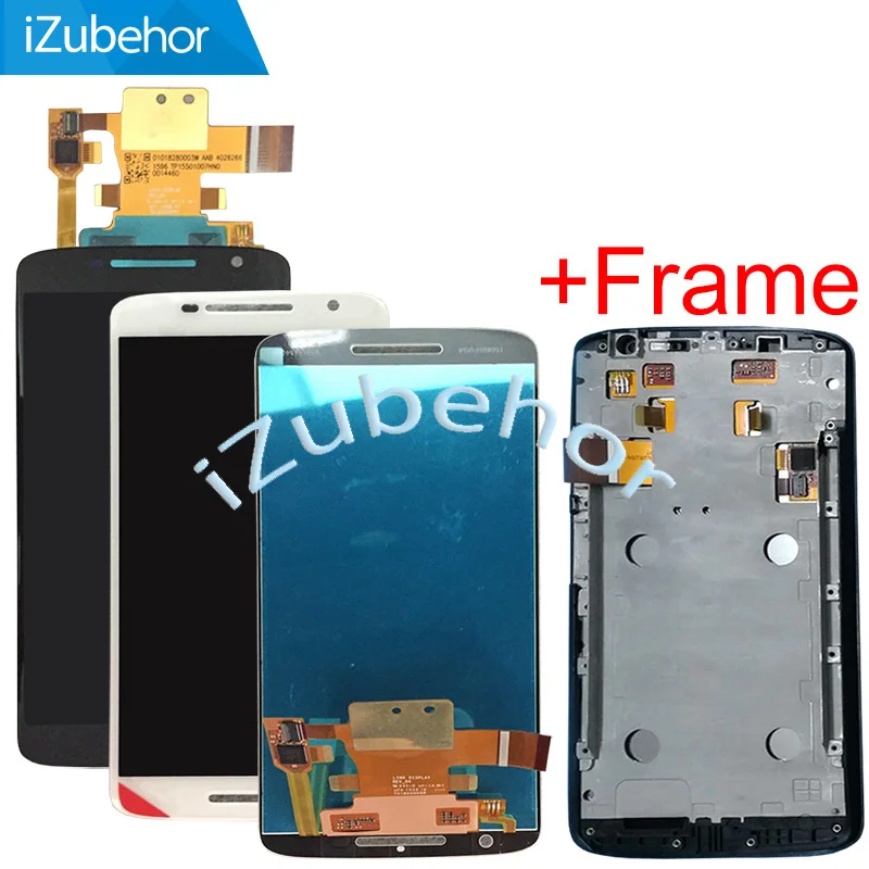 

5.5" 100% tested lcd For Motorola Moto X Play XT1561 XT1562 XT1563 LCD display touch screen sensor digitizer assembly with frame