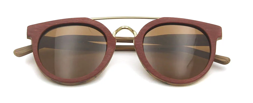 Брендовые дизайнерские поддельные ацетатные деревянные солнцезащитные очки поляризованные мужские и женские круглые солнцезащитные очки для мужчин Uv400 очки для вождения овальные оттенки - Цвет линз: Red