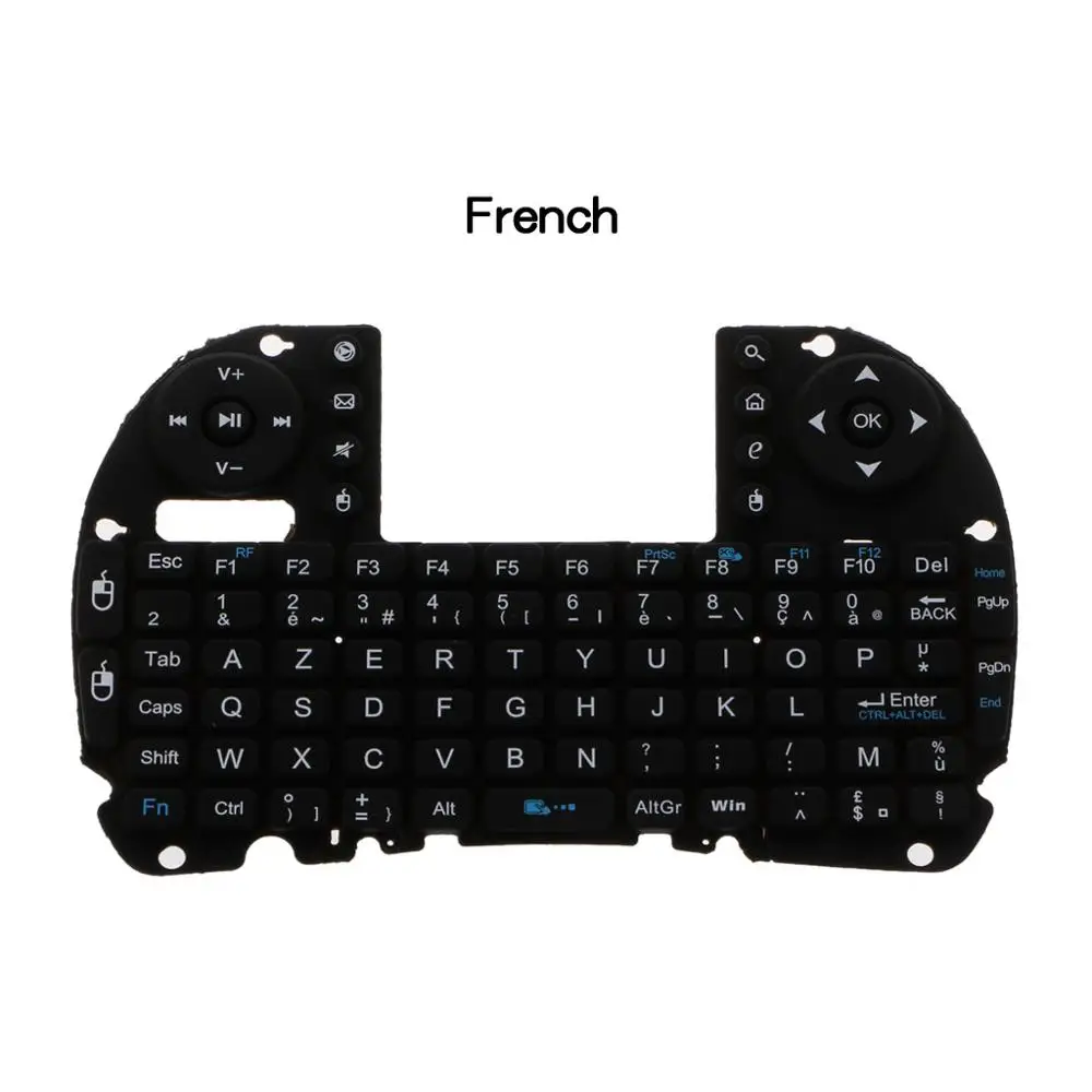 Русская i8 2,4 ГГц Беспроводная клавиатура Air mouse Touchpad для Android tv BOX PC Y98A - Цвет: French