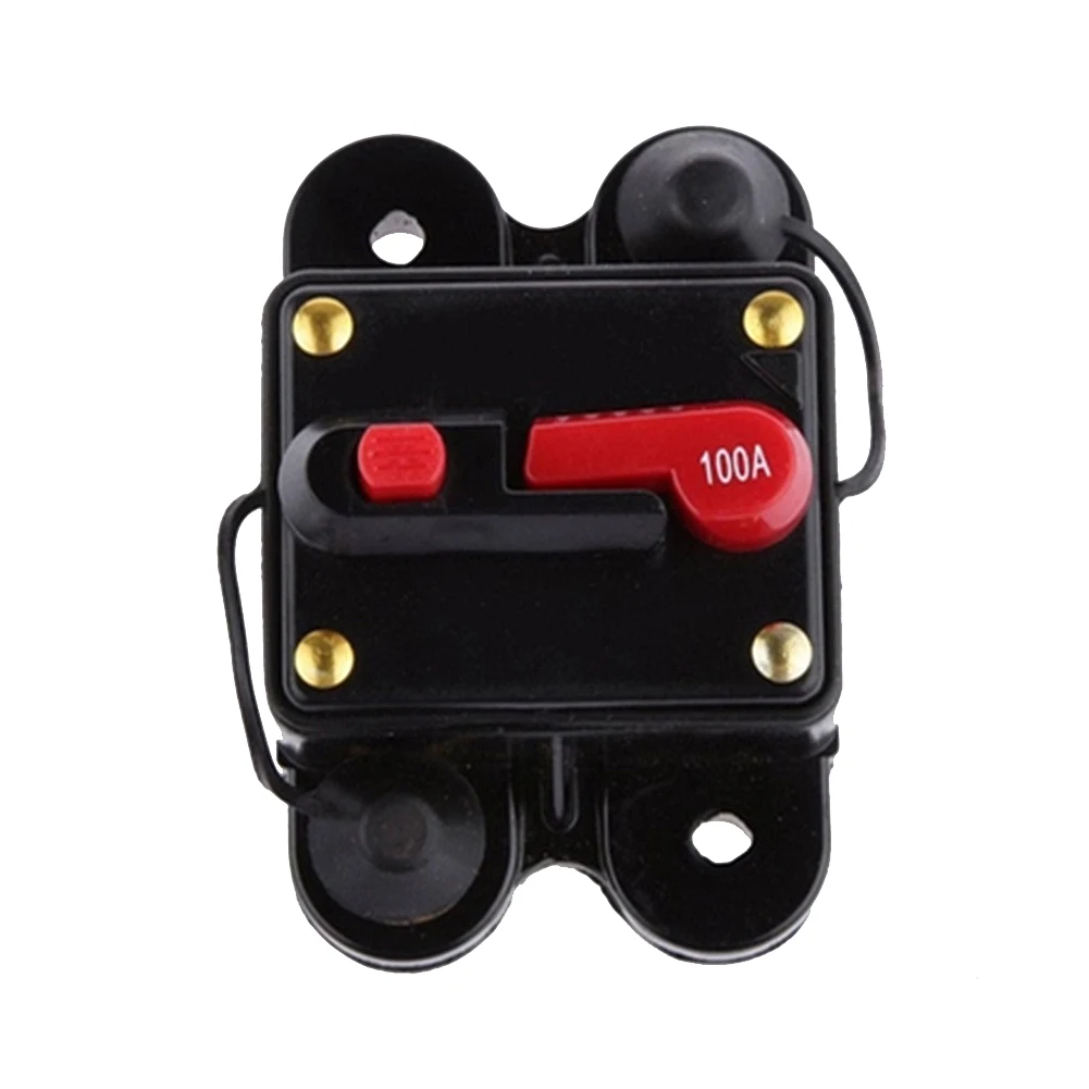 80-300A AMP 12 V-24 V автомобильный аудио Conversion Kit с выключатель автоматический предохранитель держатель Мощность защита автоматического восстановления автомат защити цепи