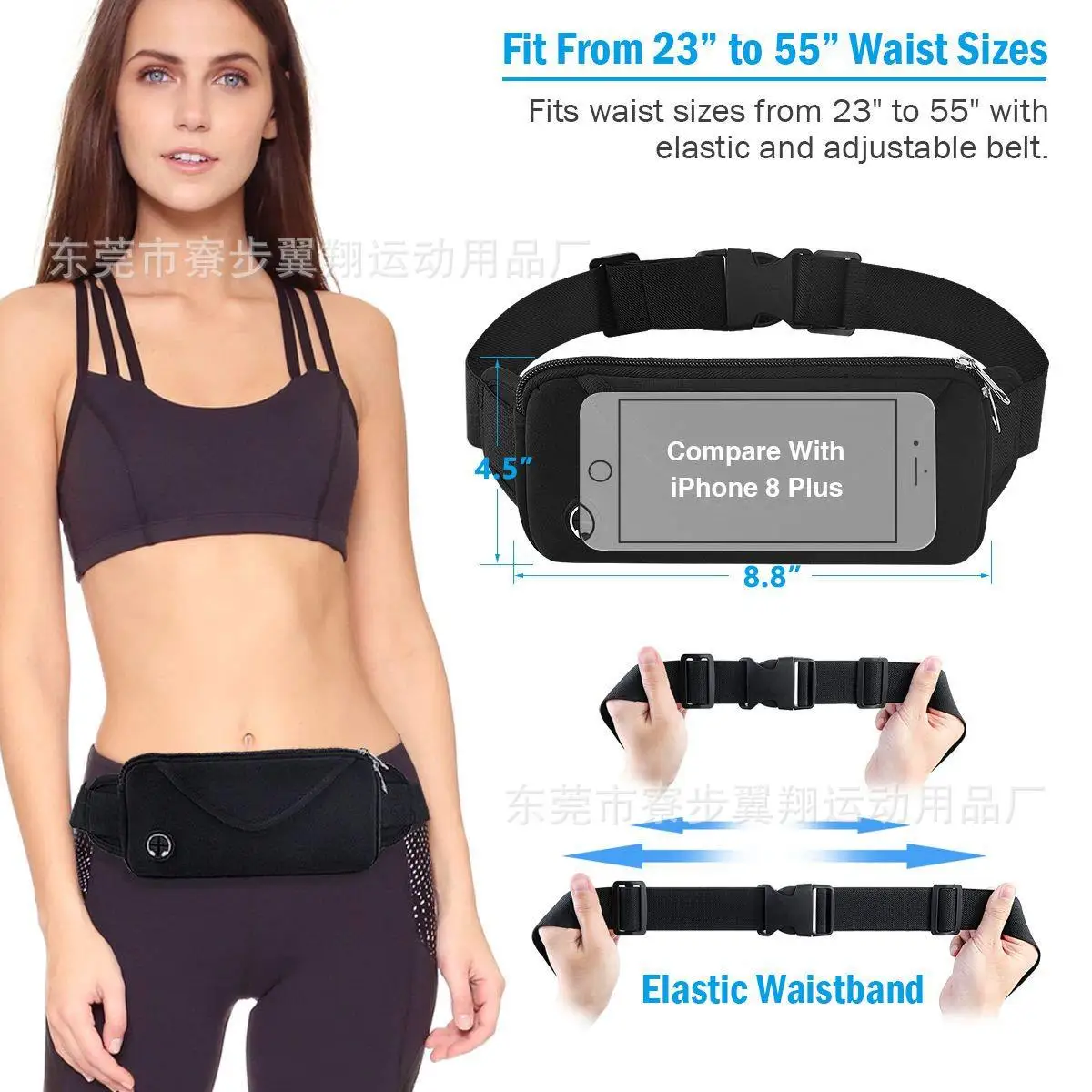 

Neoprene Sports Pockets Anti-Theft Phone Bag Waterproof Body Hugging Bag