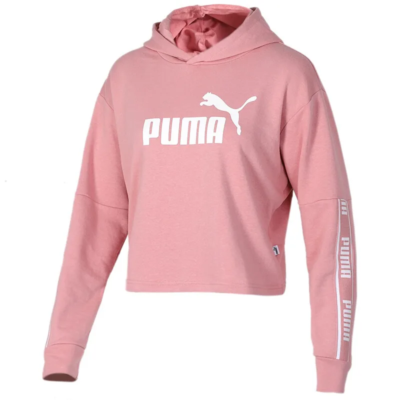 Новое поступление, Пума, усиленное укороченное худи TR, Женский пуловер, толстовки, спортивная одежда