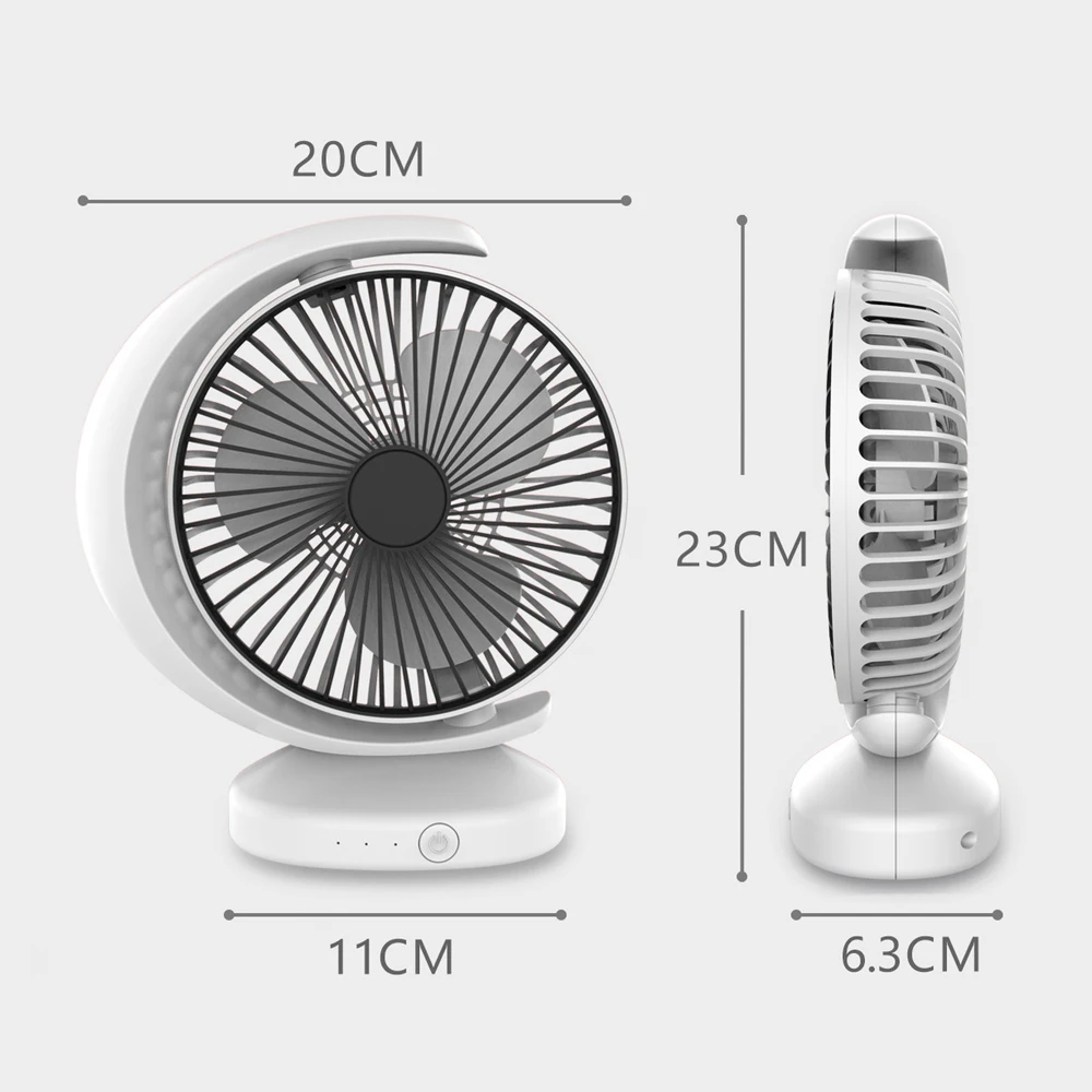 Персональный мини-вентилятор с аккумулятором USB Перезаряжаемый вентилятор с 3 скоростями домашний офисный Настольный охладитель вентилятор летний воздушный охладитель