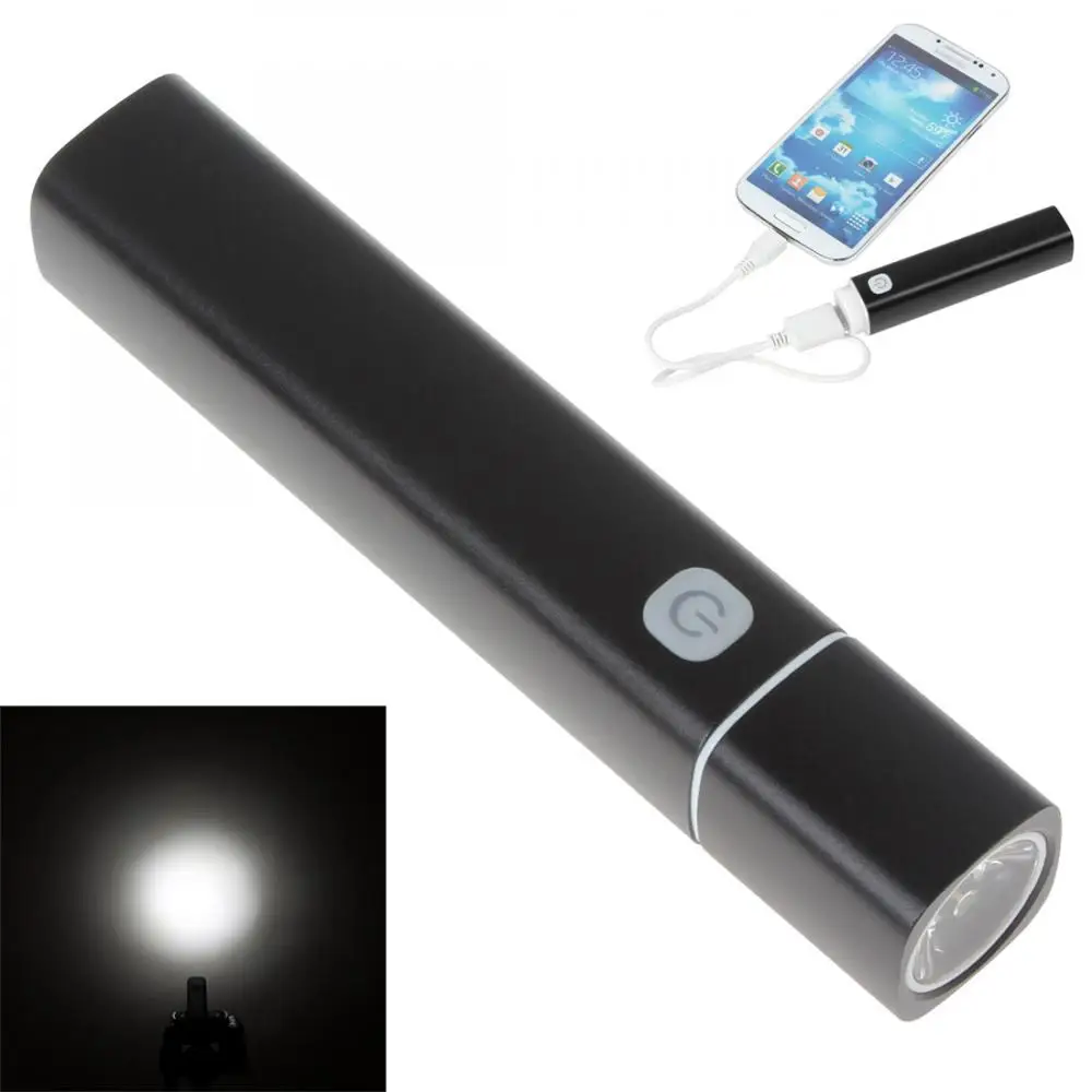  Intelligently Multifunctional Cigar Torch with 1 W Lumens LED Glare Light & Replaceable Power Bank 