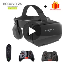 Bobovr Z5 Bobo VR видео Очки виртуальной реальности 3d шлем 3 D для iPhone Android телефона смартфона умные виар игр смарт смартфонов дополненной комплект вр видеоочки с экраном контролерами стекло стерео электронные