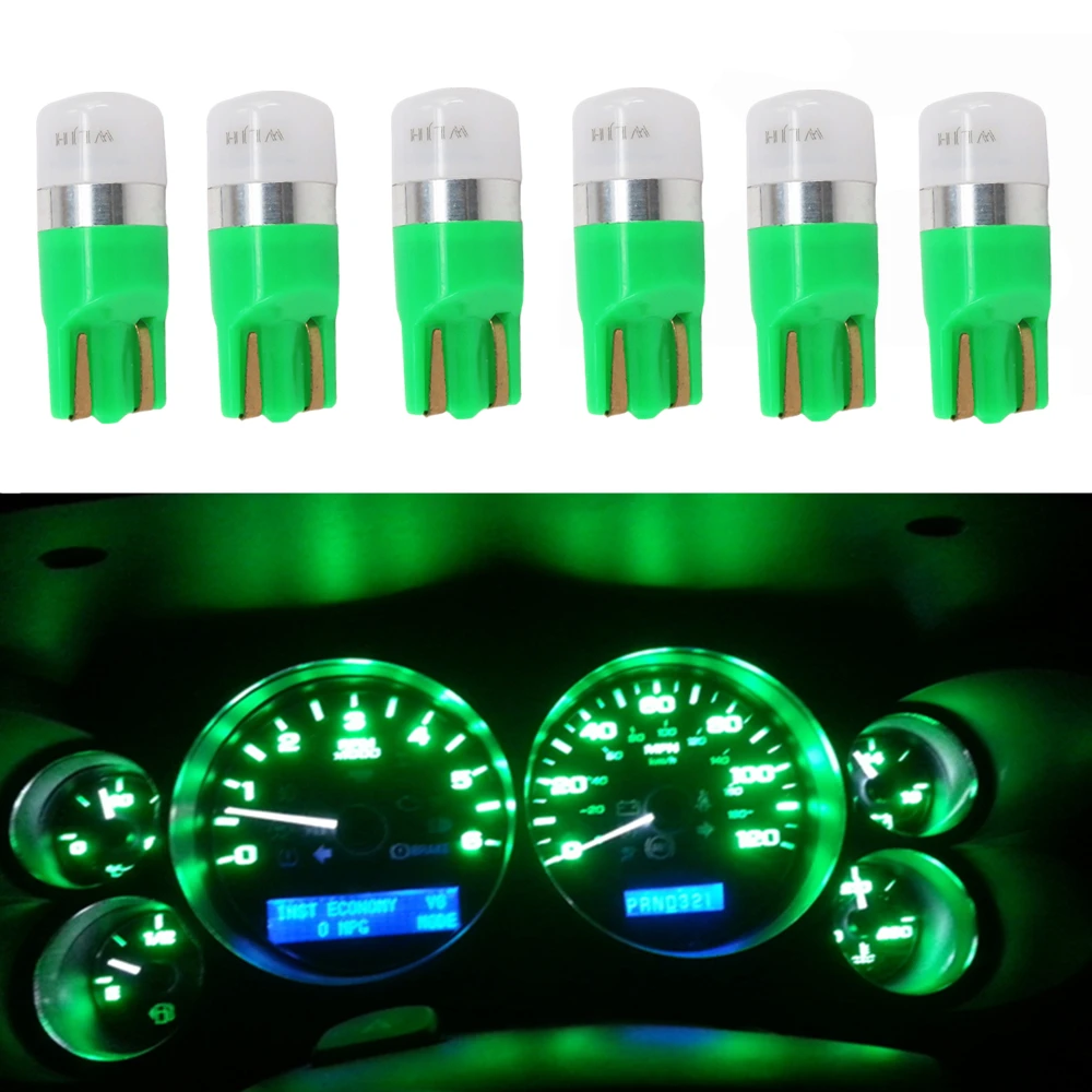 10* Ice Blue LED Instrument Dash Cluster Light Bulbs T10 194/168 2825 For Toyota 