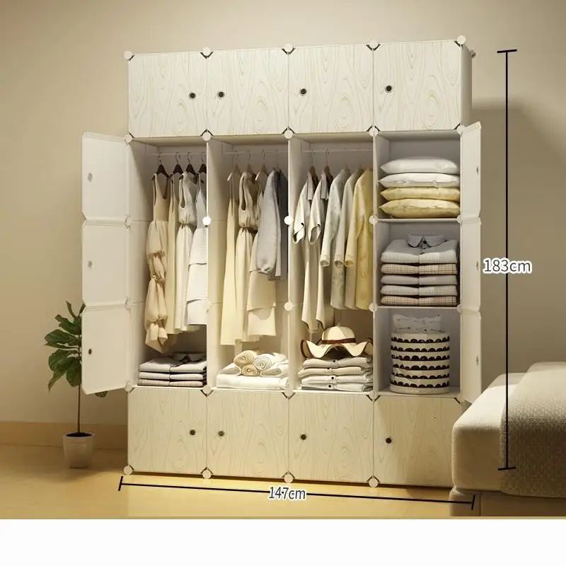 Per La Moveis Para Casa Gabinete Armadio Armario Ropero Szafa Meuble Rangement Closet De Dormitorio Guarda Roupa Mueble Wardrobe - Цвет: Version O