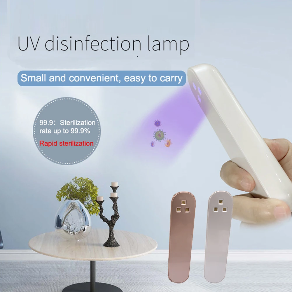 

UV Light Sterilizer Portable UV Disinfection Wand Rechargeable UVC Light Handheld Sanitizer For Home Office Germicidal Lamp