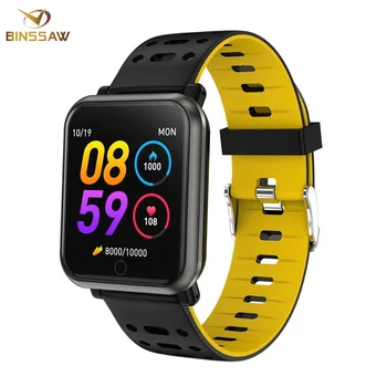 

BINSSAW Bluetooth Smart Watch Heart Rate Monitor Men Women Smart Watch Fitness Tracker Alarm Clock waterproof Smart Bracelet