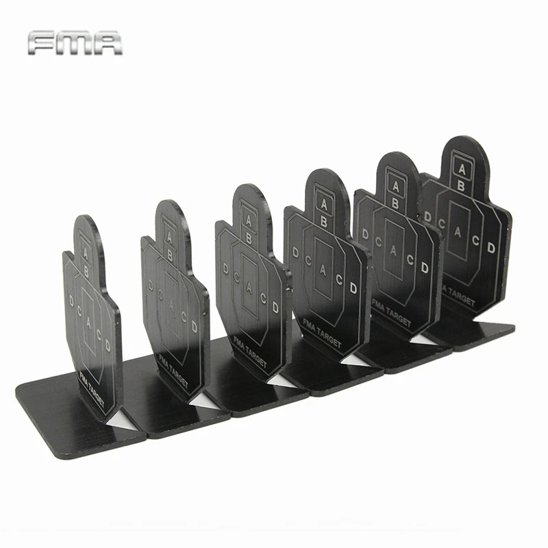 

6Pcs/Lot Outdoor Airsoft Metal Shooting Target Set AEG GBB Rifle Pistol BB Gun Shooting Target for Tactical Practicing Training