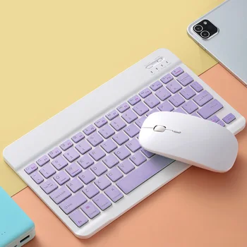 

Wireless Bluetooth Keyboard Mouse Set Lightweight Portable for IOS Android Phone Tablet Keyboards Computer Office Keyboards