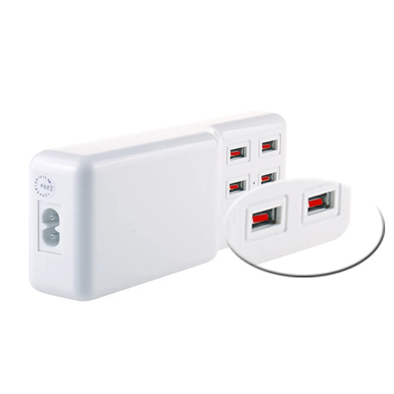 Горячее предложение! Распродажа! 6 Usb 60 Вт порт зарядное устройство для мобильного телефона планшета 2 умная настенная розетка для зарядки удлинитель адаптер питания, штепсельная вилка европейского стандарта