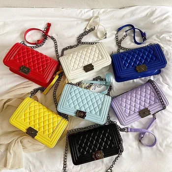 

Bag Women Hot Sale 2020 New Fashion Single Shoulder Oblique Satchel Chain Bag Women Bag Small Square Bag