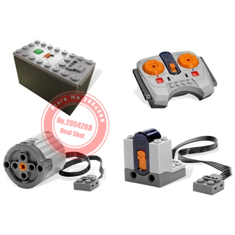 Моторизованный RC Мотор мощность функции изумрудная ночь поезд Fit Technic городской