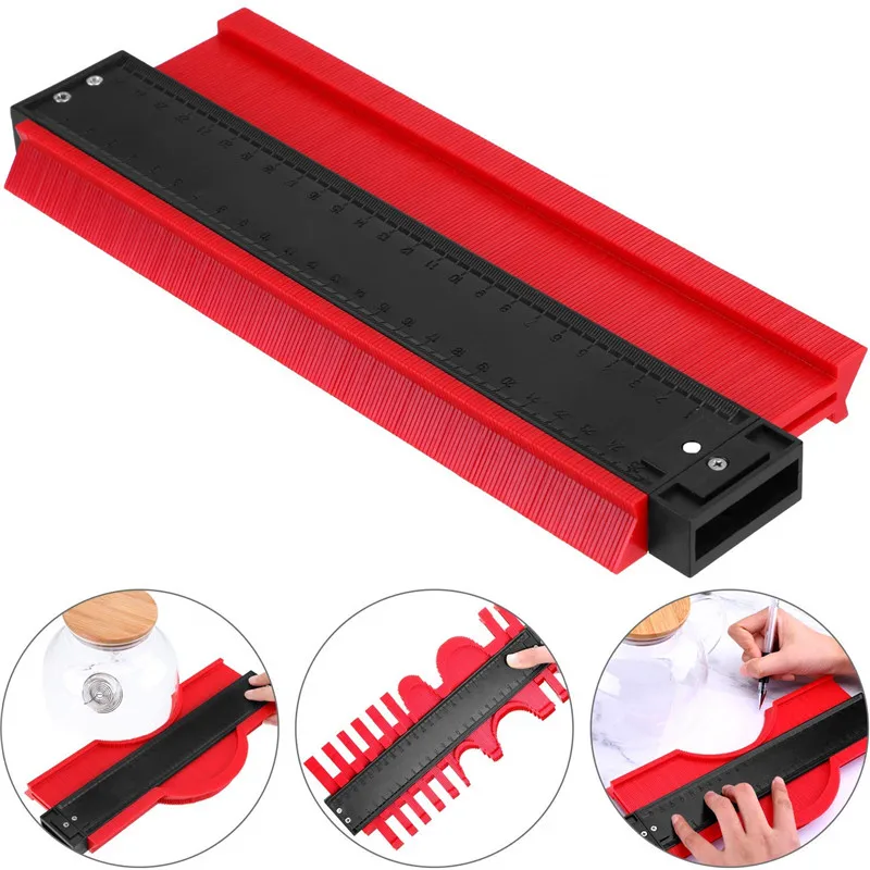  ASCENDAS 20 Inch /510mm Plastic Profile Copy Gauge Contour Gauge Duplicator Tiles Wood Marking Tool