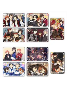 

10pcs Bungou Stray Dogs Anime Card Stickers Scrub Card Sticker Kids Sticker Toys Office School Stationery Set