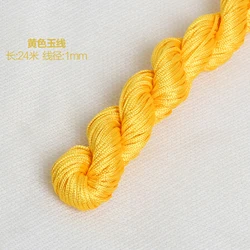 Vibrant 100% Cotton Embroidery Thread for Crafts and Hand Embroidery (Yellow)