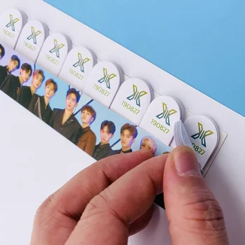 

Kpop X1 Cute Mini Sticky Note Memo Pad Stickers Bookmark Index Produce X 101 Post Stickers Stationery