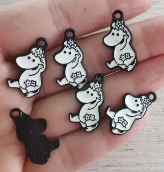 

100pcs hippopotamus Metal Charm Pendants DIY Jewelry Making Party Gifts